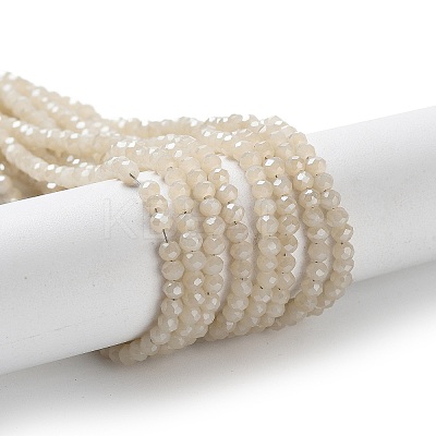 Electroplate Imitation Jade Glass Bead Strands EGLA-J047-3x2mm-F03-1