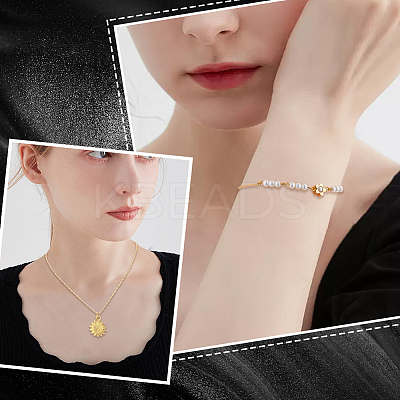 DIY Brass Cable Chains Bracelet Necklace Making Kit DIY-SP0001-12G-1