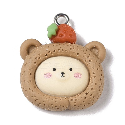 Opaque Resin Pendants RESI-S403-03I-1