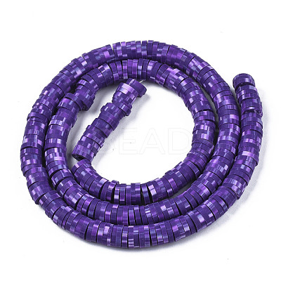 Handmade Polymer Clay Beads Strands CLAY-R089-6mm-161-1