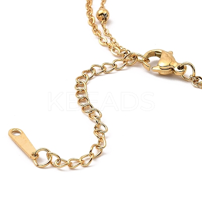 Mother's Day 304 Stainless Steel Ma Ma Multi-Strand Link Chains Bracelets for Women BJEW-Q335-01B-G-1