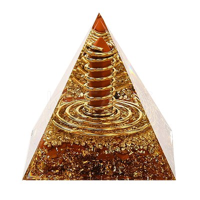 Orgonite Pyramid Resin Energy Generators DJEW-C019-01B-1