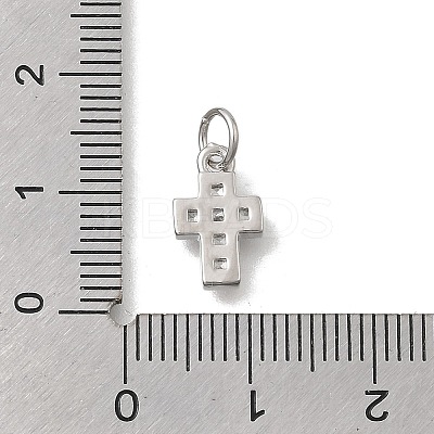 Brass Micro Pave Cubic Zirconia Pendants KK-D431-069P-1