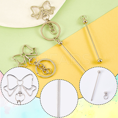 10Pcs Alloy Keychain Clasps KEYC-SC0001-80B-1