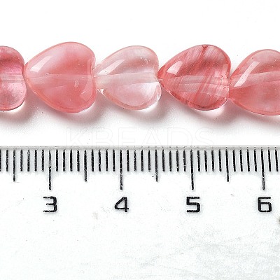 Cherry Quartz Glass Beads Strands G-P528-C01-01-1
