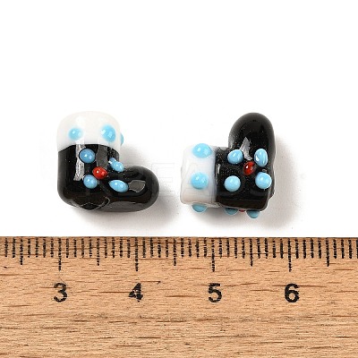 Handmade Lampwork Bumpy Beads Strands LAMP-U001-01D-1-1