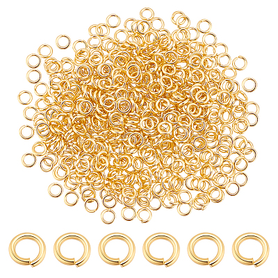 600Pcs 304 Stainless Steel Open Jump Rings STAS-GA0001-61-1