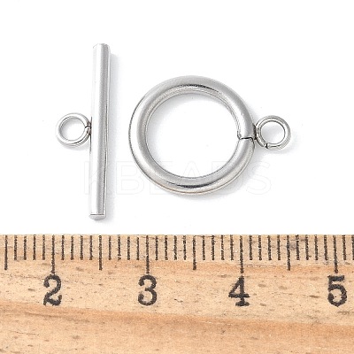 304 Stainless Steel Toggle Clasps STAS-F040-40D-P-1