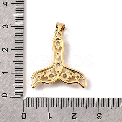 Brass Micro Pave Cubic Zirconia Pendants KK-I359-16G-03-1