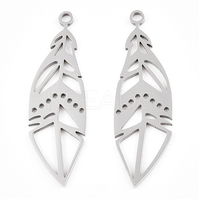 Non-Tarnish 201 Stainless Steel Pendants STAS-S105-JN877-1-1