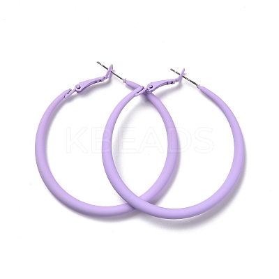 Alloy Big Hoop Earrings EJEW-M201-01A-1