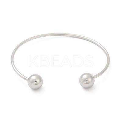 304 Stainless Steel Open Cuff Bracelets BJEW-R019-01P-01-1