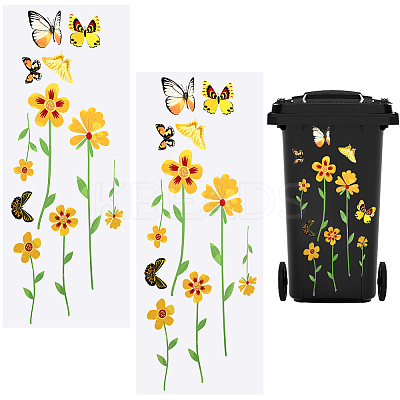 Removable PVC Self Adhesive Toilet Stickers DIY-WH20001-35-1
