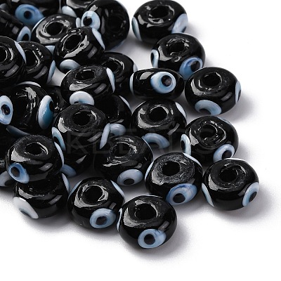 Handmade Evil Eye Lampwork Beads LAMP-F021-01-05-1