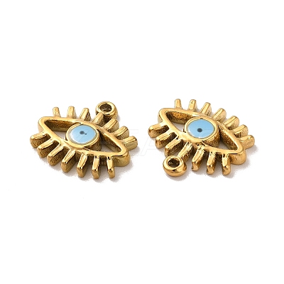 Ion Plating(IP) 304 Stainless Steel Enamel Charms STAS-Q001-25G-1
