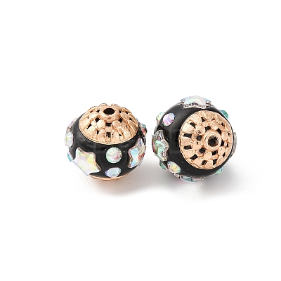 Handmade Resin Indonesia Round Beads IPDL-P005-22KCG-01-1