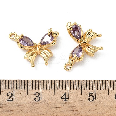 Brass Micro Pave Cubic Zirconia Pendants KK-Z136-47G-03-1