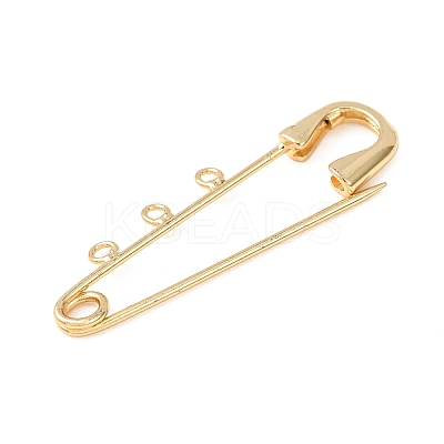 Brass Brooch Findings KK-CBA3DF0-01-RS-1