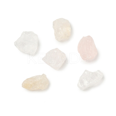 6Pcs 3 Style Raw Rough Natural Gemstone Beads G-FS0001-81-1