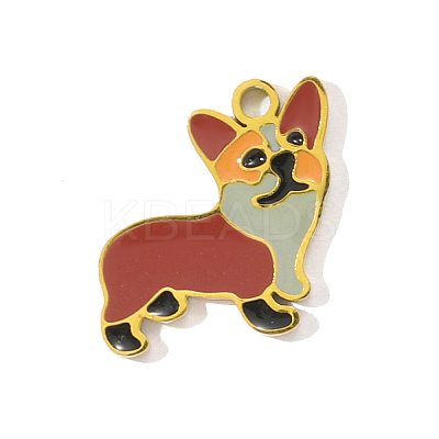 304 Stainless Steel Enamel Pendants STAS-OY001-49G-1
