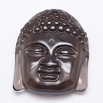 Natural Ice Crystal Obsidian Carven Pendants G-A169-011-1
