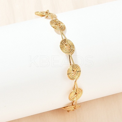 304 Stainless Steel Link Chain Bracelets for Women BJEW-Z143-26G-1