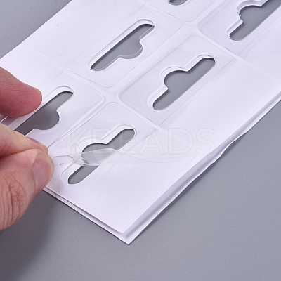 Transparent PVC Self Adhesive Hang Tabs X-CDIS-L006-01-1