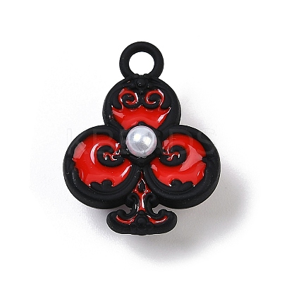 Spray Painted Alloy Pendants PALLOY-S038-08B-1