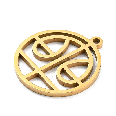 304 Stainless Steel Pendants STAS-Z043-01G-1