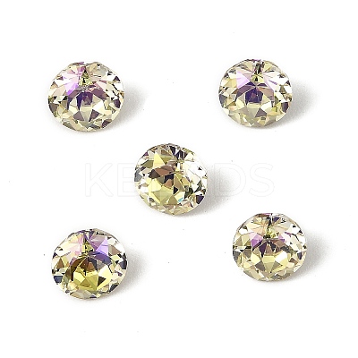Glass Rhinestone Cabochons GLAA-A018-6mm-001GY-1