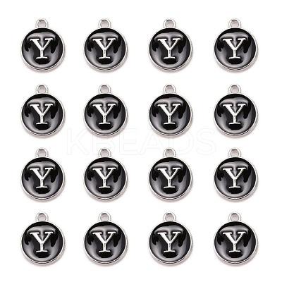 Platinum Plated Alloy Charms ENAM-S118-02Y-P-1