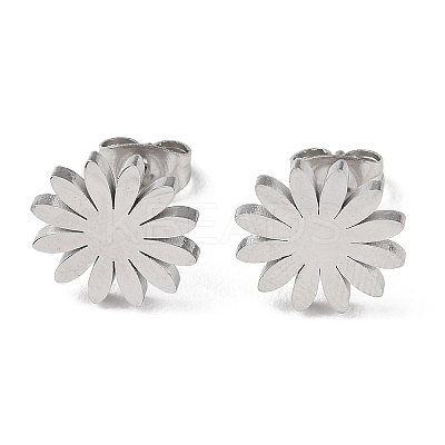 Non-Tarnish 304 Stainless Steel Stud Earrings LS-EJEW-B022-07P-1