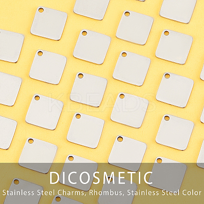 40Pcs 304 Stainless Steel Charms STAS-DC0006-78-1