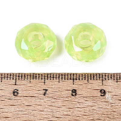 Transparent Acrylic European Beads OACR-E033-25E-1