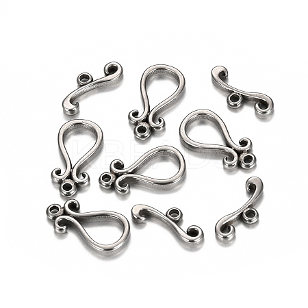 Tarnish Resistant 304 Stainless Steel Toggle Clasps LS-STAS-I157-01P-1
