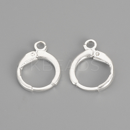 Brass Huggie Hoop Earring Findings LS-KK-R071-08S-1