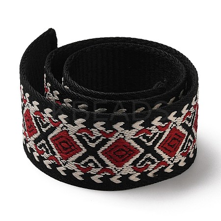 Ethnic Style Embroidery Polyester Ribbons OCOR-WH0082-45A-1