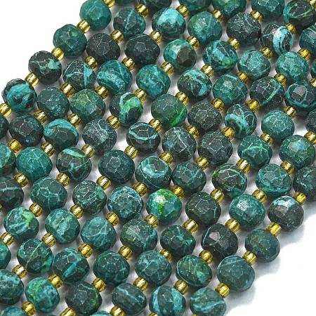 Natural Malachite Beads Strands G-K389-E82-01-1