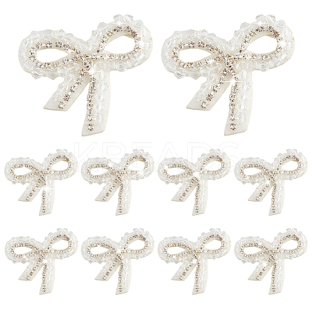 10Pcs Non-woven Fabrics Bowknot Clothes Accessories DIY-HY0002-20-1