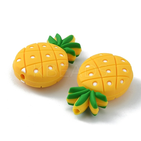 Food Grade Eco-Friendly Silicone Beads LS-SIL-WH0006-08-1