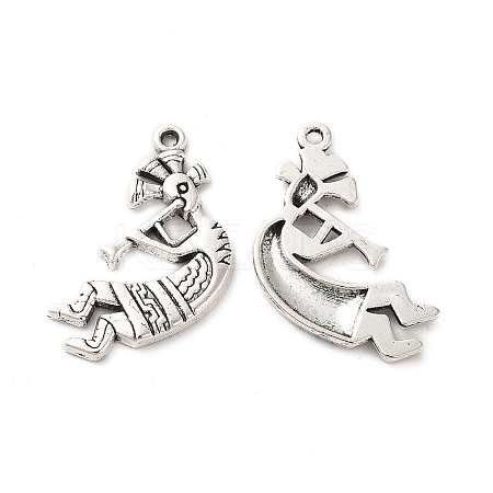 Tibetan Style Alloy Pendants TIBE-B001-19AS-1