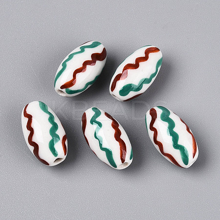 Handmade Porcelain Beads PORC-T134-15A-1