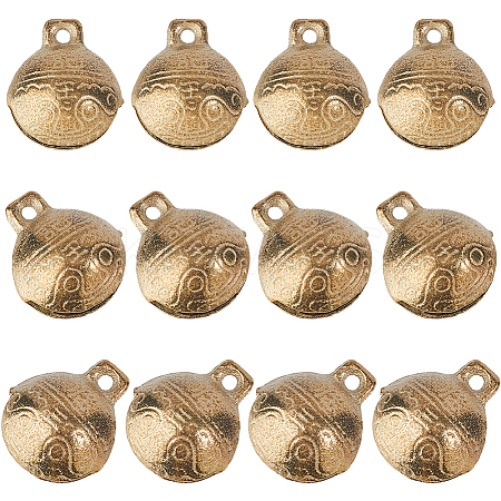 Brass Bell Pendants KKB-FH0001-01C-1