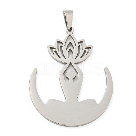 Non-Tarnish 304 Stainless Steel Pendants STAS-Z076-12P-1