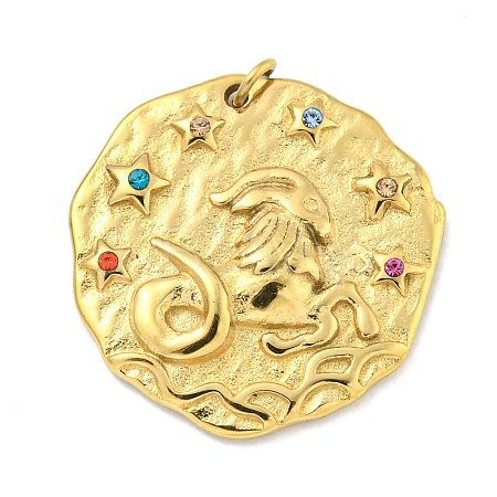 Real 18K Gold Plated PVD Vacuum Plating 304 Stainless Steel Pendants STAS-L278-003G-10-1