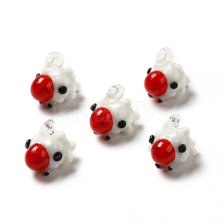 Handmade Lampwork Pendants LAMP-G156-19B-1