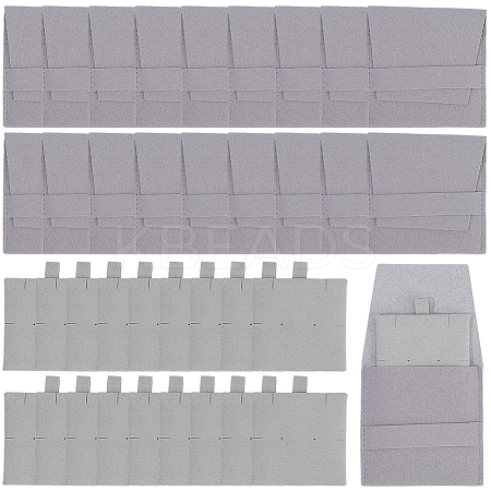 20Pcs Microfiber Jewelry Envelope Pouches ABAG-SP0001-47D-1