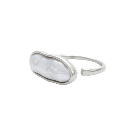 Anti-Tarnish 304 Stainless Steel Cuff Rings RJEW-OY001-07P-1