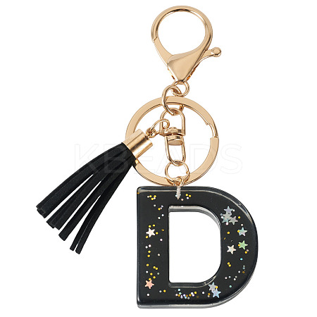 1Pc Resin Letter Keychains KEYC-TADJ0001-09D-1