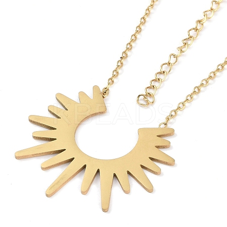 304 Stainless Steel Pendants Necklaces NJEW-K266-03D-G-1